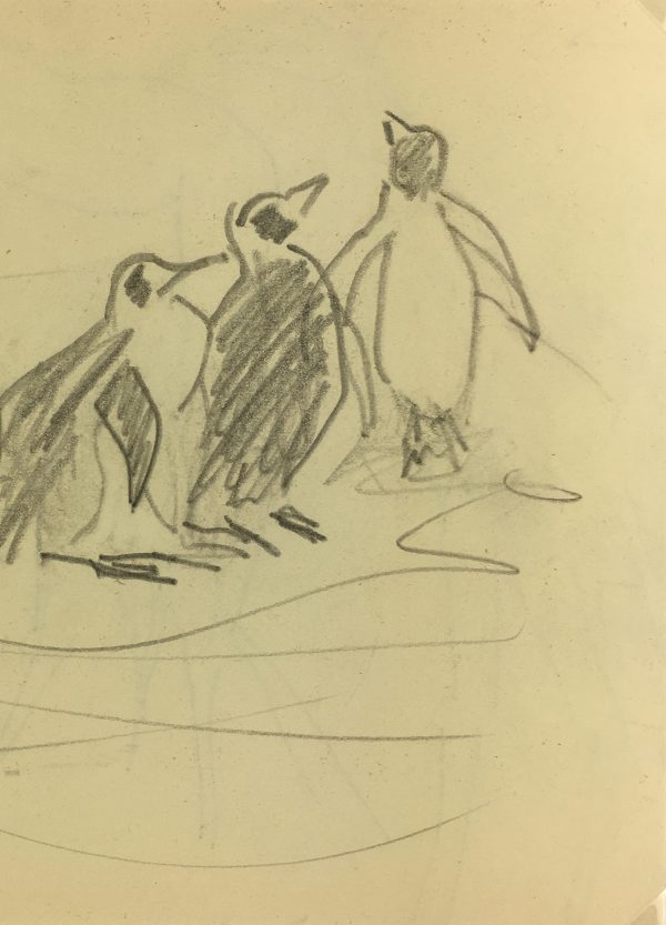 Animals Original Art - Penguins, Zoo de Vincennes, 1995