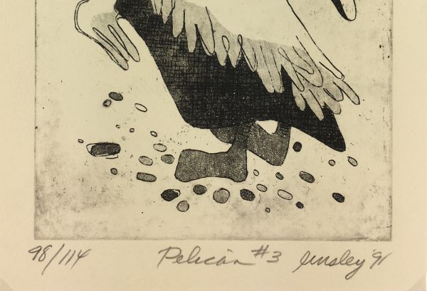 Animals Original Art - Pelican, Linsley, 1991