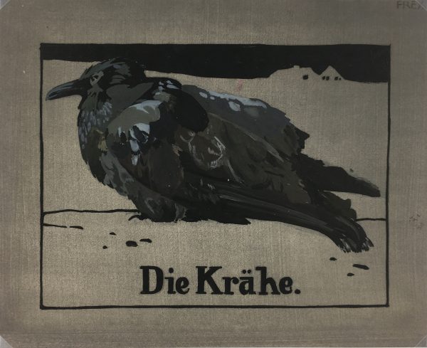 Animals Original Art - Crow, Frey, c.1920
