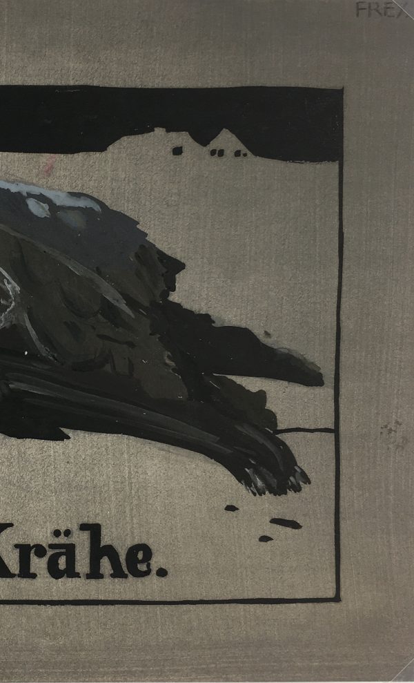 Animals Original Art - Crow, Frey, c.1920
