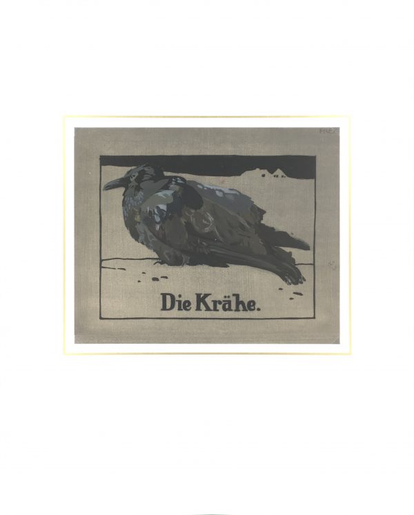 Animals Original Art - Crow, Frey, c.1920