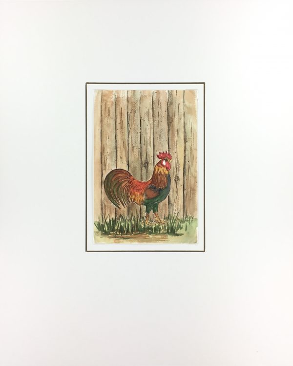 Animals Original Art - Rooster, c.1970
