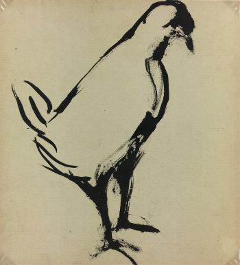 Animals Original Art - Chicken, Kei Mitsuuchi, 1990