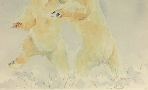 Animals Original Art - Polar Bears, Jean Chapront, 1999