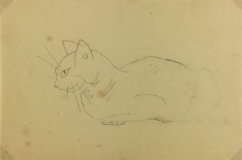 Animals Original Art - Cat, Sach, c.1920