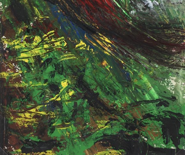 Animals Original Art - Mid-Century Acrylic - Abstracted Bird, c.1950
