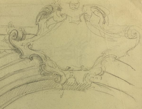 Architecture Original Art - Italian Drawing, Fantini, c.1900