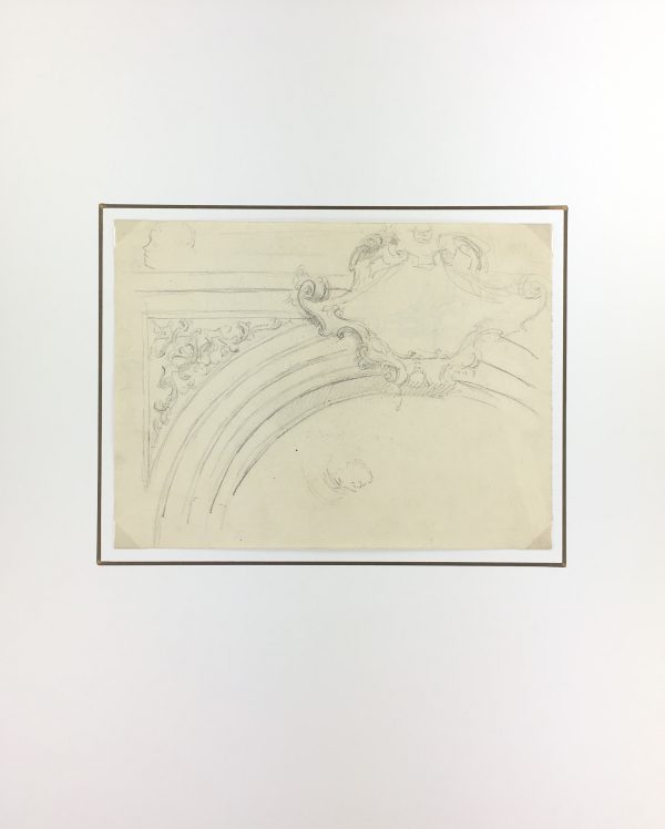 Architecture Original Art - Italian Drawing, Fantini, c.1900