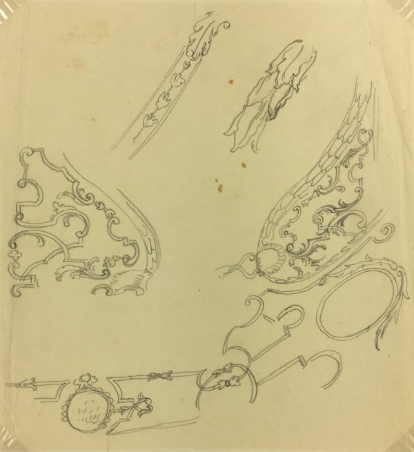 Architecture Original Art - Drawing - Study, 1946