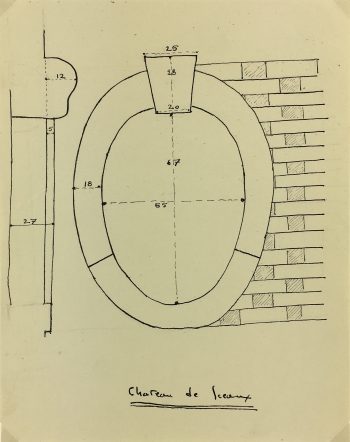 Architecture Original Art - Paris Architecture, Chateau de Sceaux, c.1960