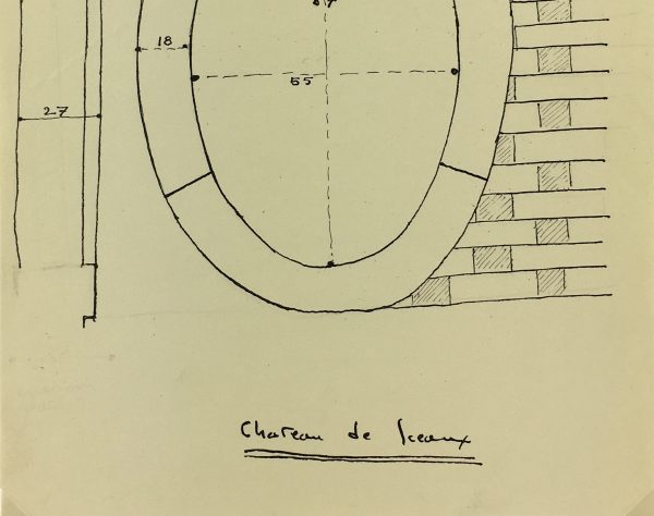 Architecture Original Art - Paris Architecture, Chateau de Sceaux, c.1960