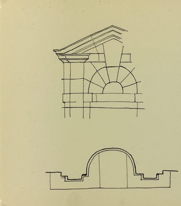 Architecture Original Art - Paris Architecture, Pont Marie, c.1960