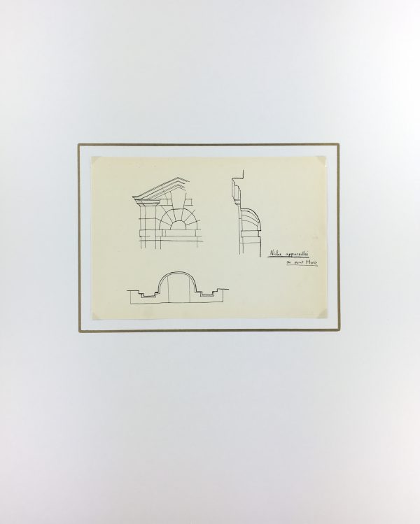 Architecture Original Art - Paris Architecture, Pont Marie, c.1960
