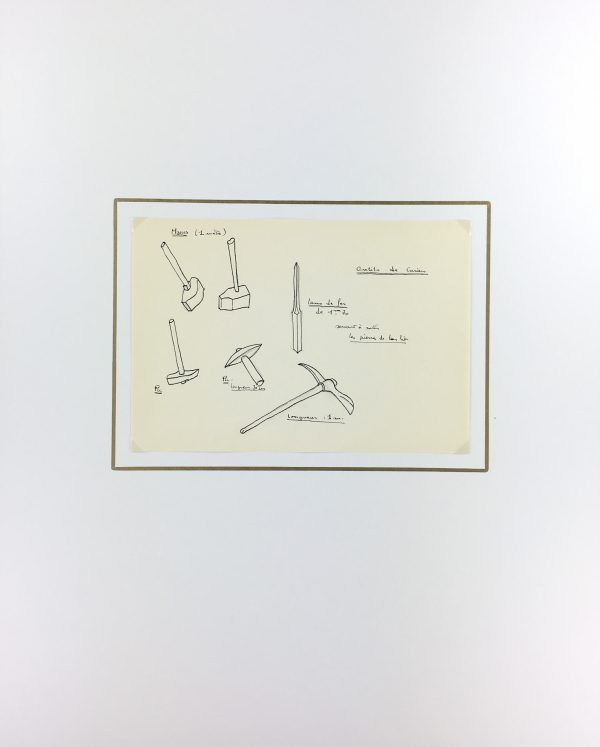 Architecture Original Art - Paris Architecture, French, c.1960