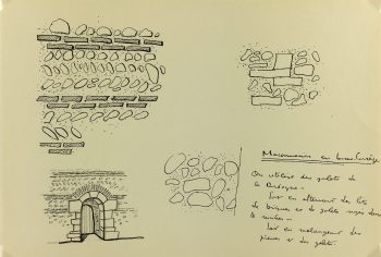 Architecture Original Art - Paris Architecture, French, c.1960