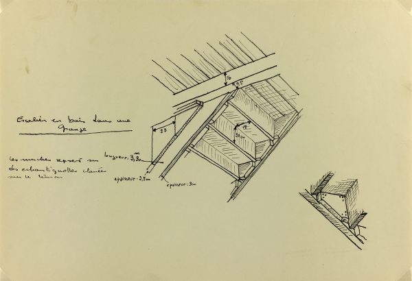 Architecture Original Art - Paris Architecture, French, c.1960