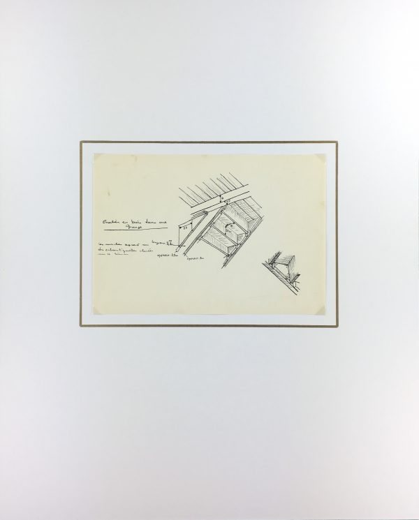 Architecture Original Art - Paris Architecture, French, c.1960