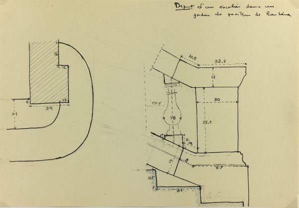 Architecture Original Art - Paris Architecture, French, c.1960