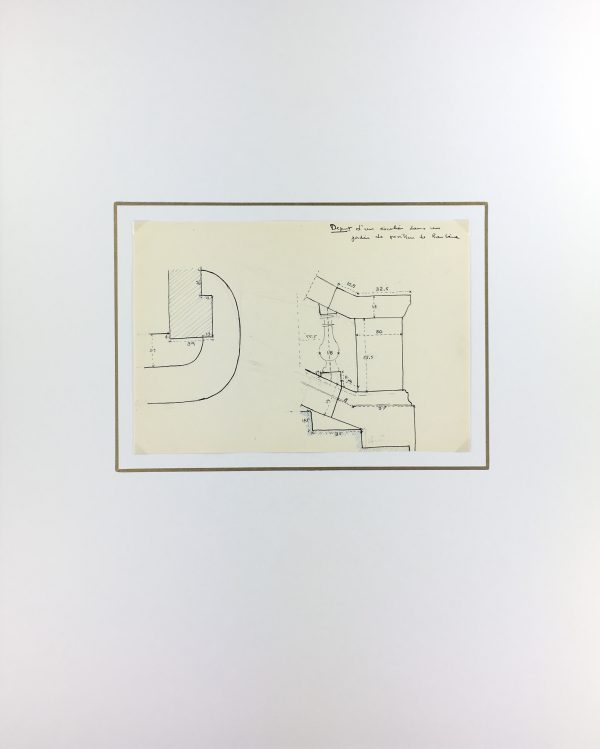 Architecture Original Art - Paris Architecture, French, c.1960