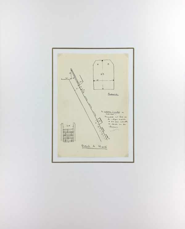 Architecture Original Art - Paris Architecture, French, c.1960