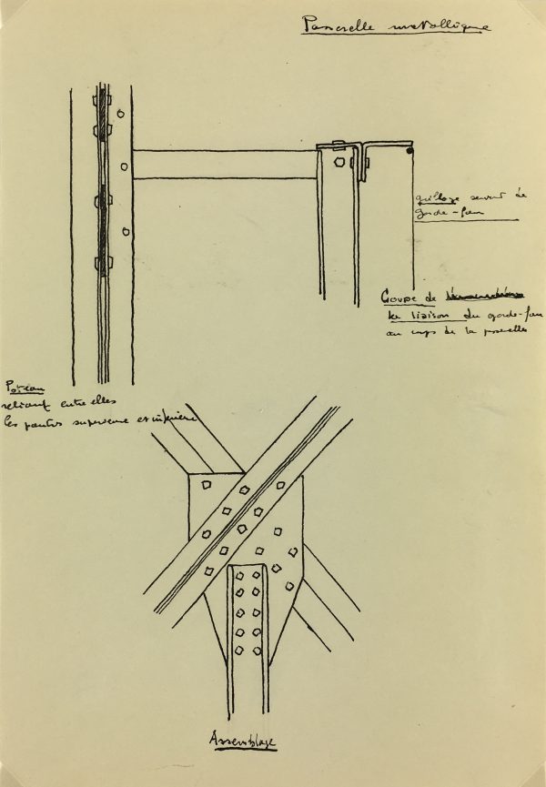 Architecture Original Art - Paris Architecture, French, c.1960