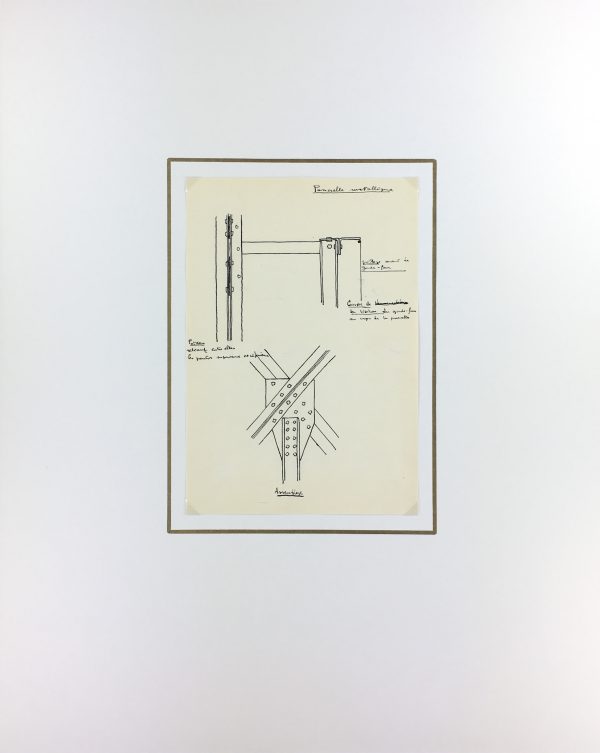 Architecture Original Art - Paris Architecture, French, c.1960