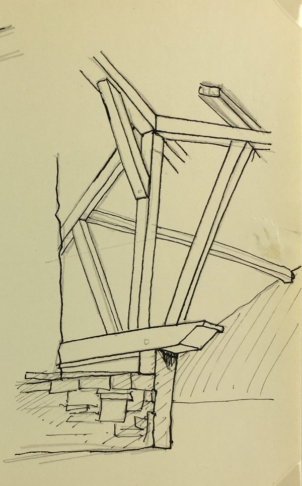 Architecture Original Art - Paris Architecture, French, c.1960