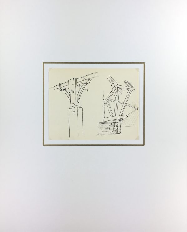 Architecture Original Art - Paris Architecture, French, c.1960