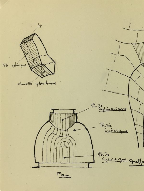 Architecture Original Art - Paris Architecture, French, c.1960
