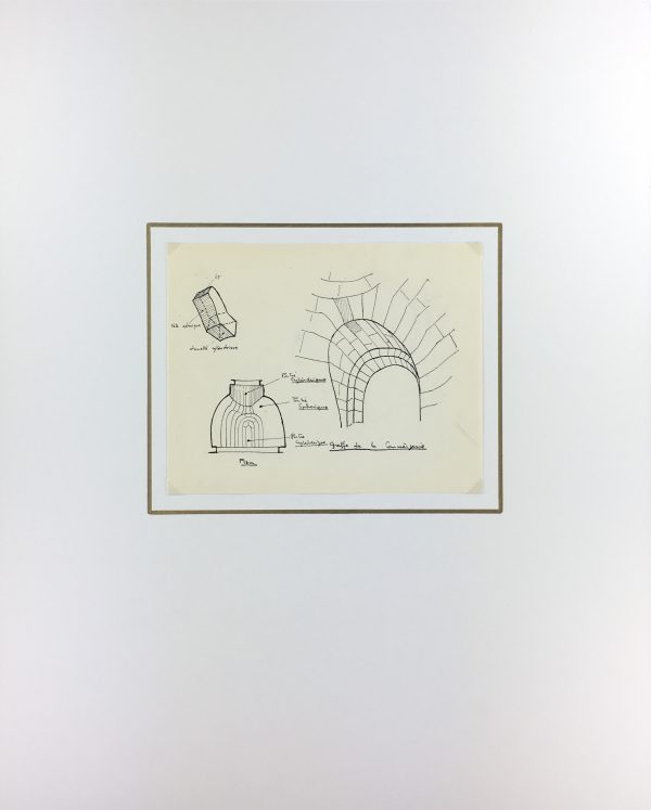 Architecture Original Art - Paris Architecture, French, c.1960
