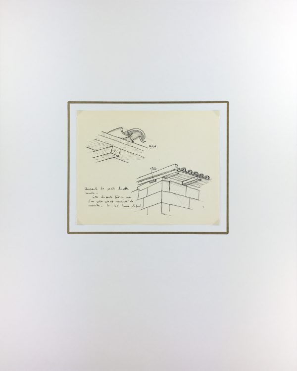 Architecture Original Art - Paris Architecture, French, c.1960