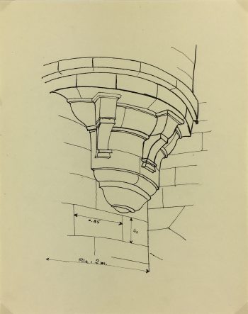 Architecture Original Art - Paris Architecture, French, c.1960