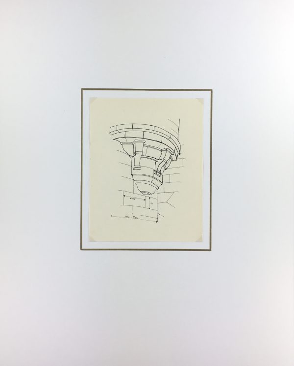 Architecture Original Art - Paris Architecture, French, c.1960