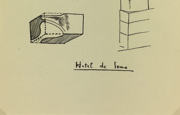 Architecture Original Art - Paris Architecture (Hotel de Sens), c.1960