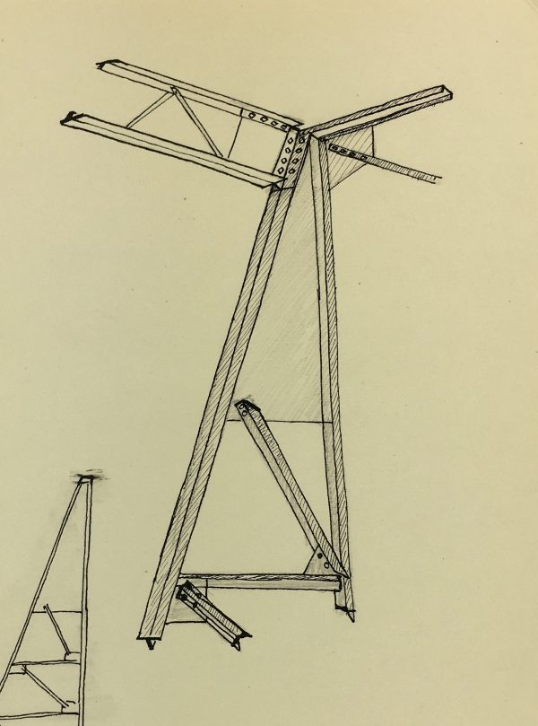 Architecture Original Art - Paris Architecture (Île St. Louis), c.1960