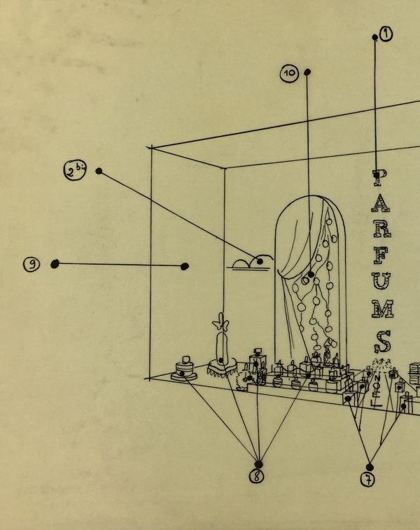 Architecture Original Art - Perfume Shop, Architecture Display, c.1930