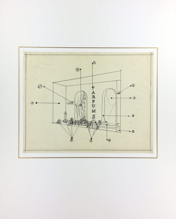 Architecture Original Art - Perfume Shop, Architecture Display, c.1930