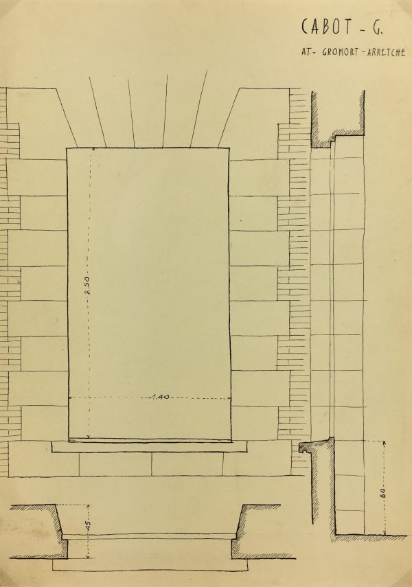 Architecture Original Art - Pen & Ink Drawing, G. Cabot, c.1940