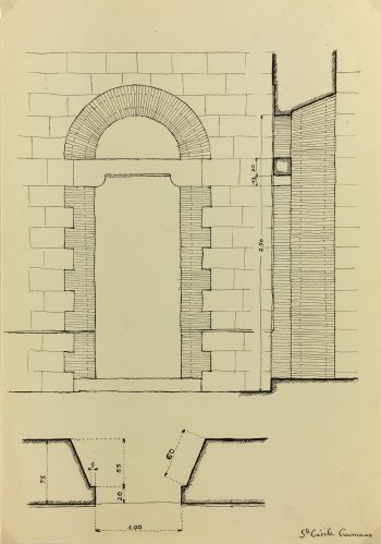 Architecture Original Art - Pen & Ink Drawing, G. Cabot, c.1940