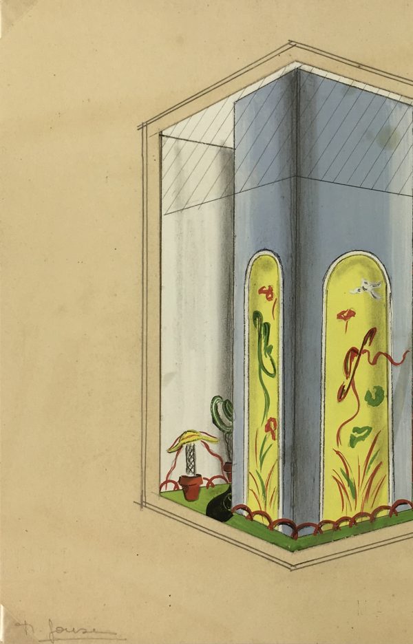 Architecture Original Art - Hats, French West Indies, c.1930