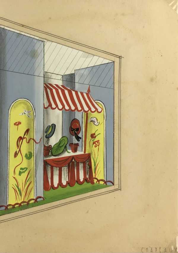 Architecture Original Art - Hats, French West Indies, c.1930