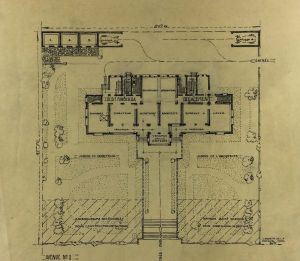 Architecture Original Art - Architectural, Paris, 1929