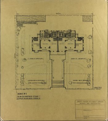Architecture Original Art - Architectural, French West Africa Co., c.1950