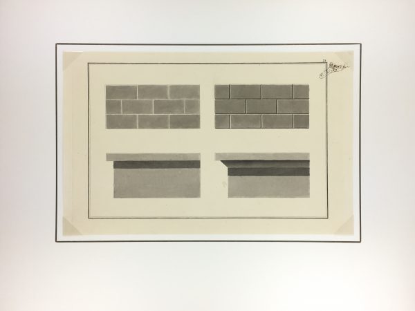 Architecture Original Art - Tech Drawings, Ecole d' Auvers75, 1833