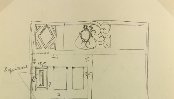 Architecture Original Art - Interior Decor, Maurice Porte, c.1990