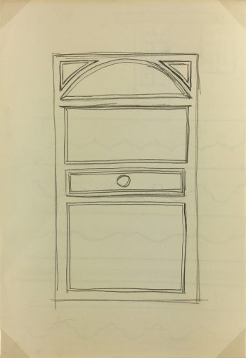 Architecture Original Art - French Door, Maurice Porte, c.1990