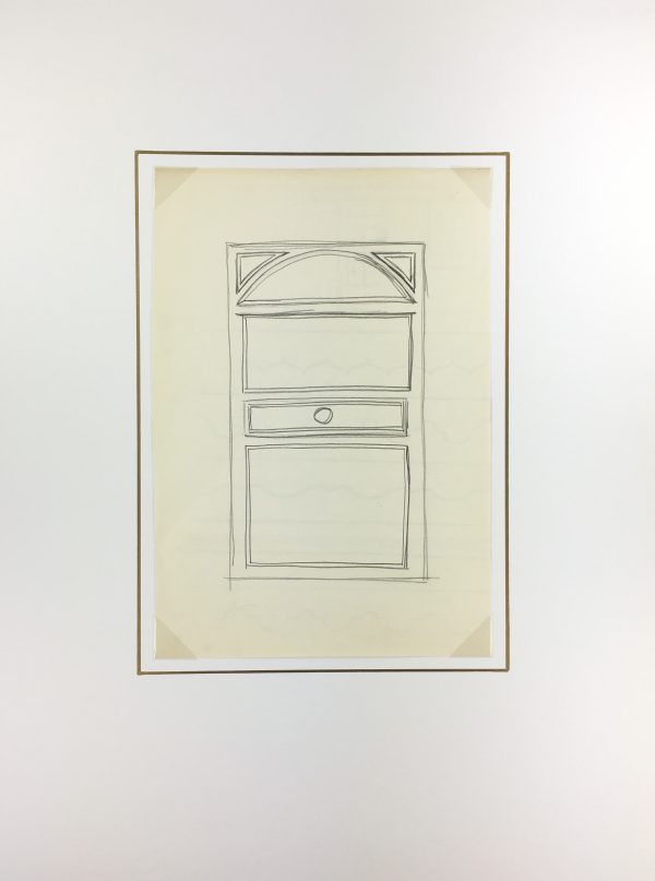 Architecture Original Art - French Door, Maurice Porte, c.1990