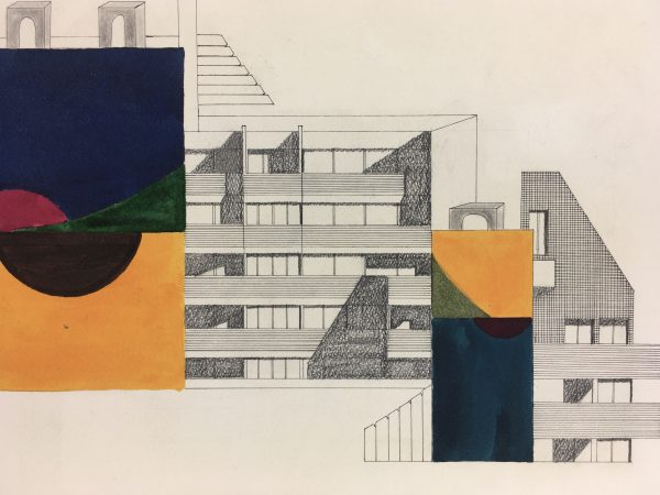 Architecture Original Art - Pen/Ink - Modern, 2005