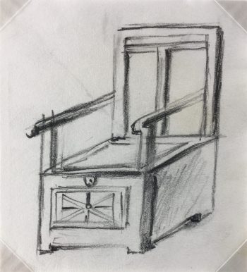 Architecture Original Art - Furniture, Jane Courtel, 1970