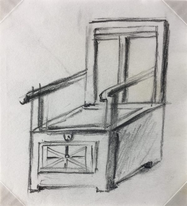 Architecture Original Art - Furniture, Jane Courtel, 1970